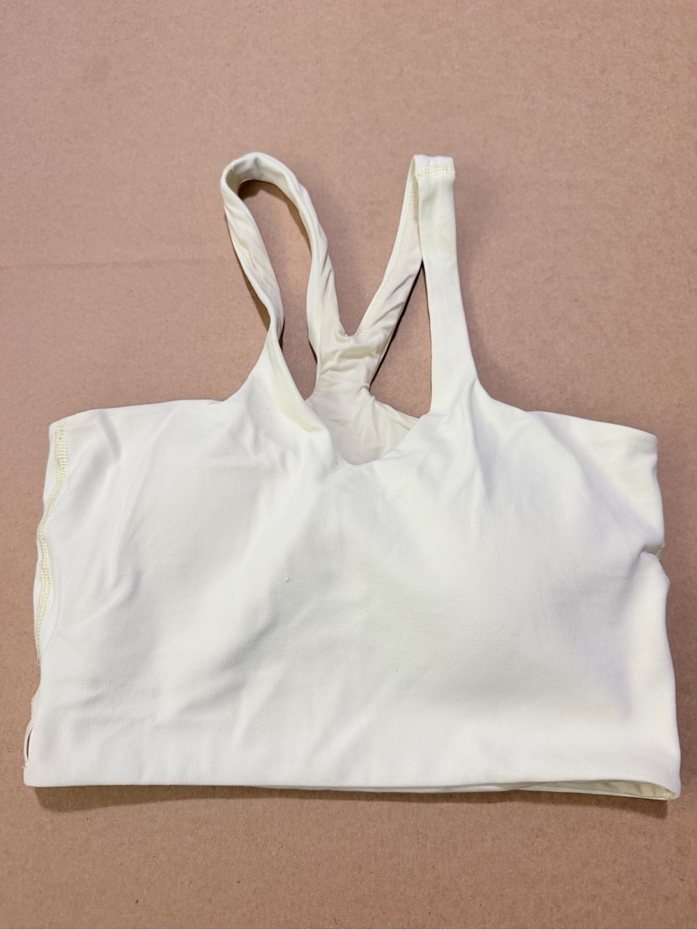 lululemon athletica Cream Racerback Sports Bralette